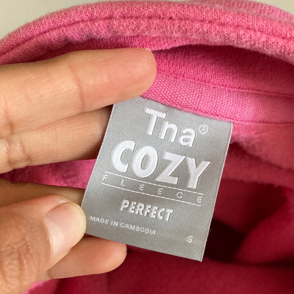 Aritzia TNA Pink Quarter-Zip Cropped Sweatshirt - Picture 5 of 6